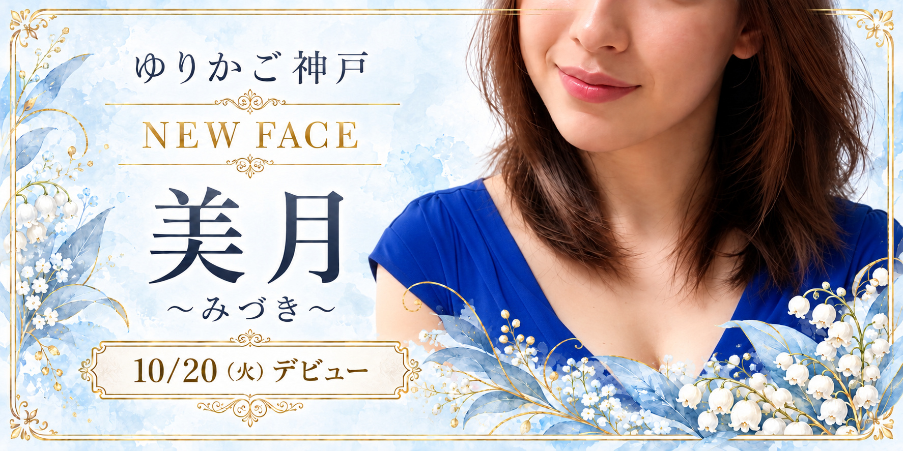 ゆりかご神戸 新人セラピスト 美月～みづき～ 10月20日（火）デビュー